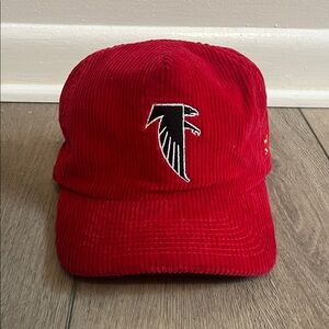 Vintage Red Corduroy Atlanta Falcons Hat